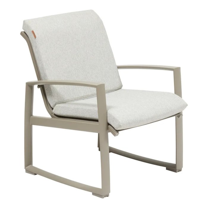 Fauteuil de salon de jardin Boreane café