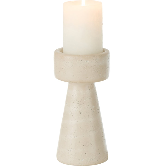 J-Line - Chandelier Olina - ciment - crème - medium