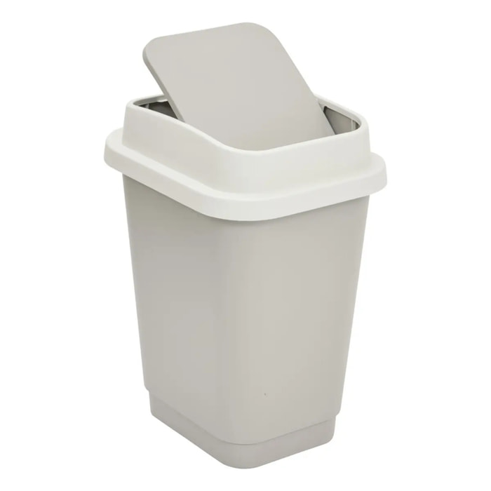 Poubelle plastique 10L Beige