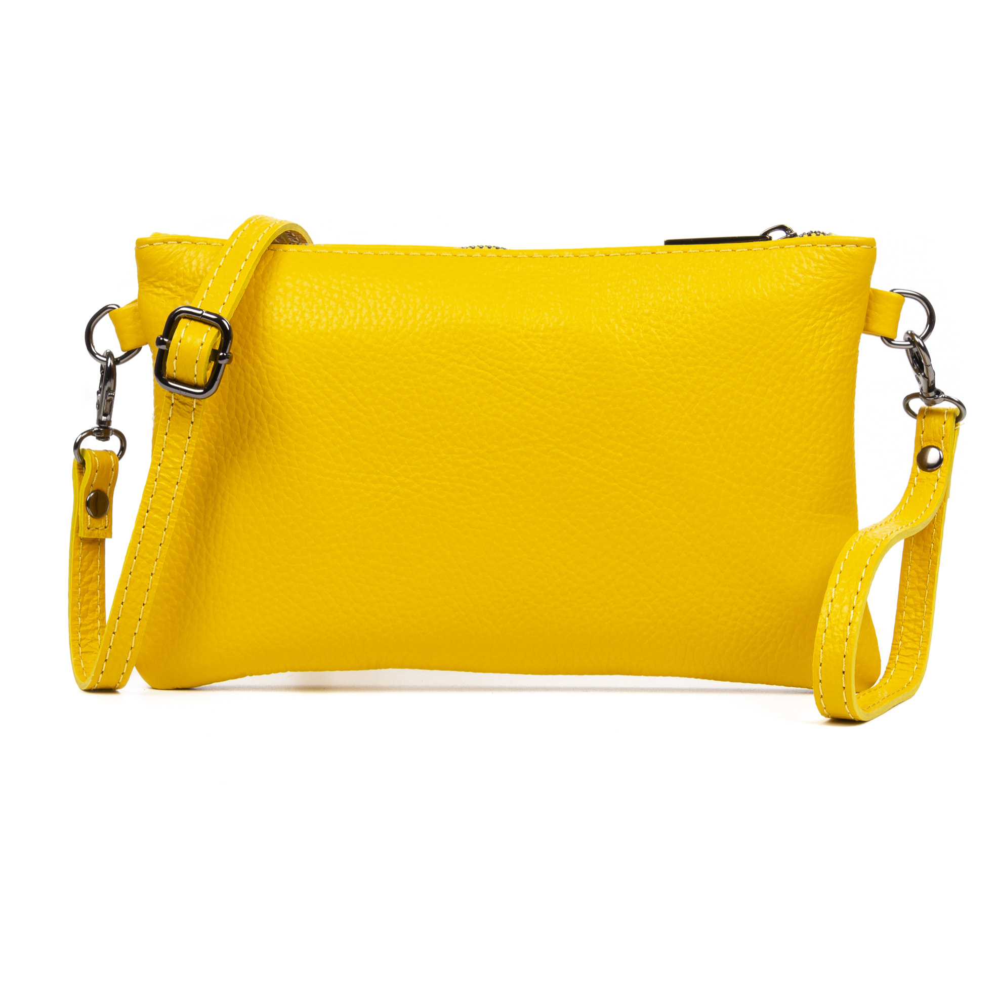 Albenga Borsa a tracolla da donna in vera pelle finitura dollaro