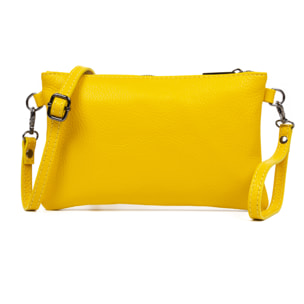 Albenga Borsa a tracolla da donna in vera pelle finitura dollaro