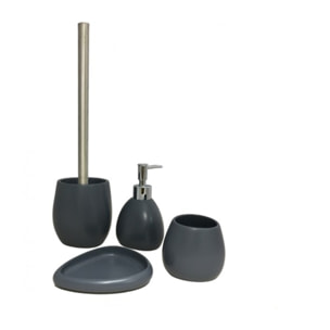 Set 4 accessoires salle de bain en pierre naturelle - KINGSTON