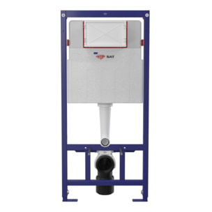 WC-Komplettset Schwarz Matt mit Vorwandelement ECO 2L, Rimless Hänge-WC & SoftClose-Sitz (STECE14BMT01-IN)