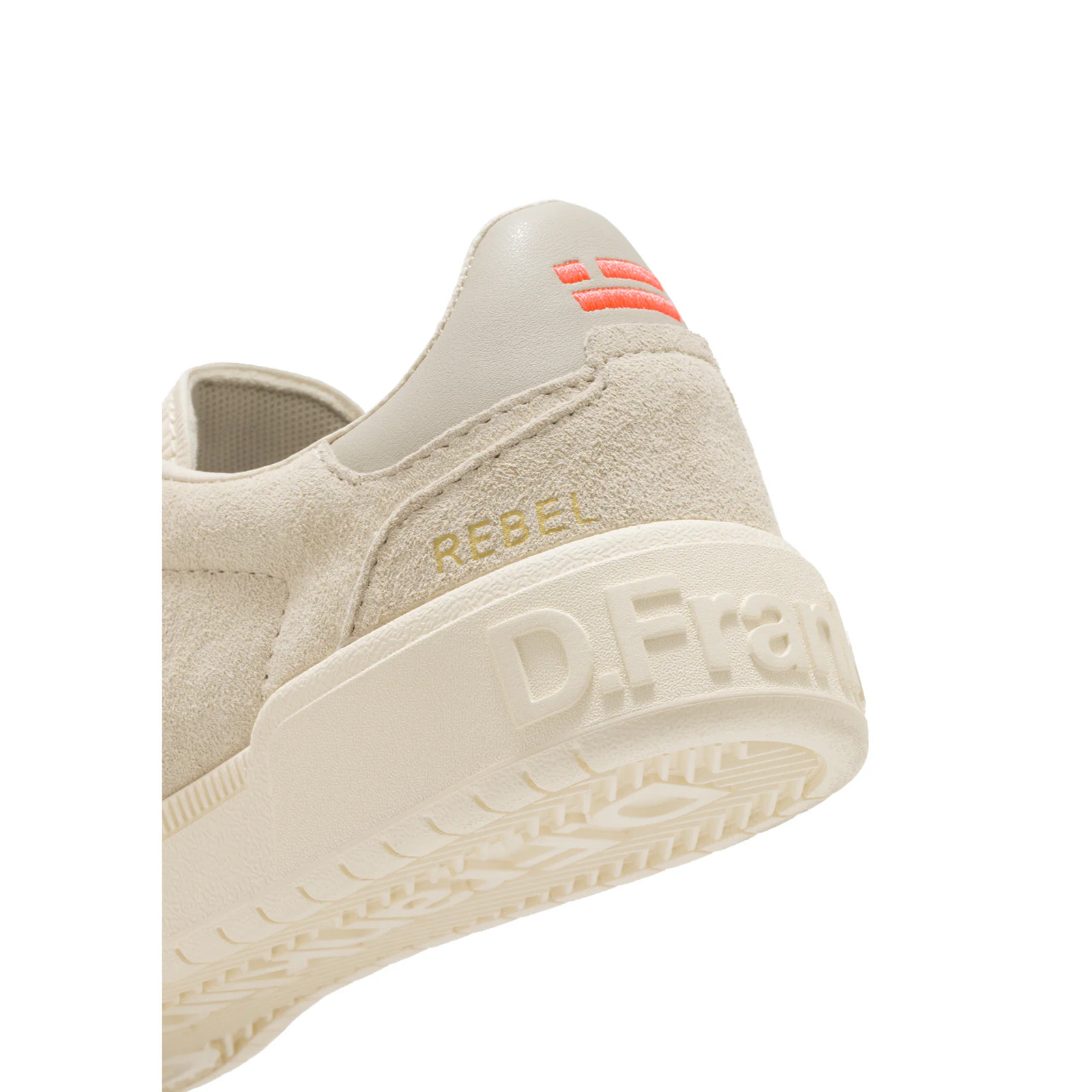 Zapatillas Deportivas Unisex de Piel Con Forro Técnico Rebel Basic Flag Crema