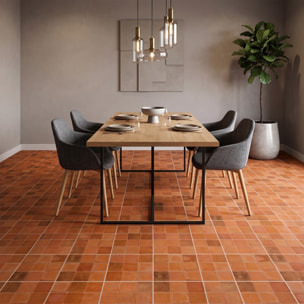 Sticker Sol avec laminat de Protection en Plastique Anti-dérapant | Stickers adhésif Sol - 9 STICKERS CARRELAGES TERRE CUITE SOL DE MOLFACO -