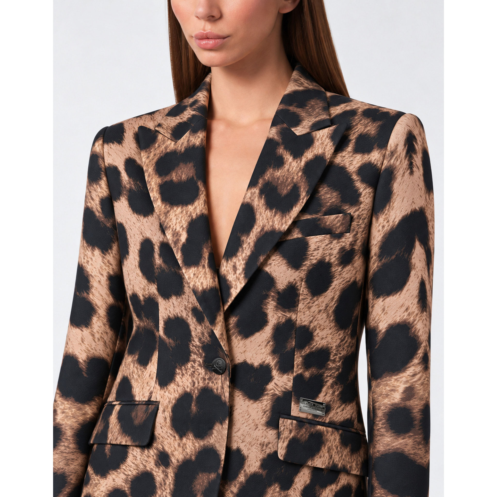 PHILIPP PLEIN Blazer LEOPARD