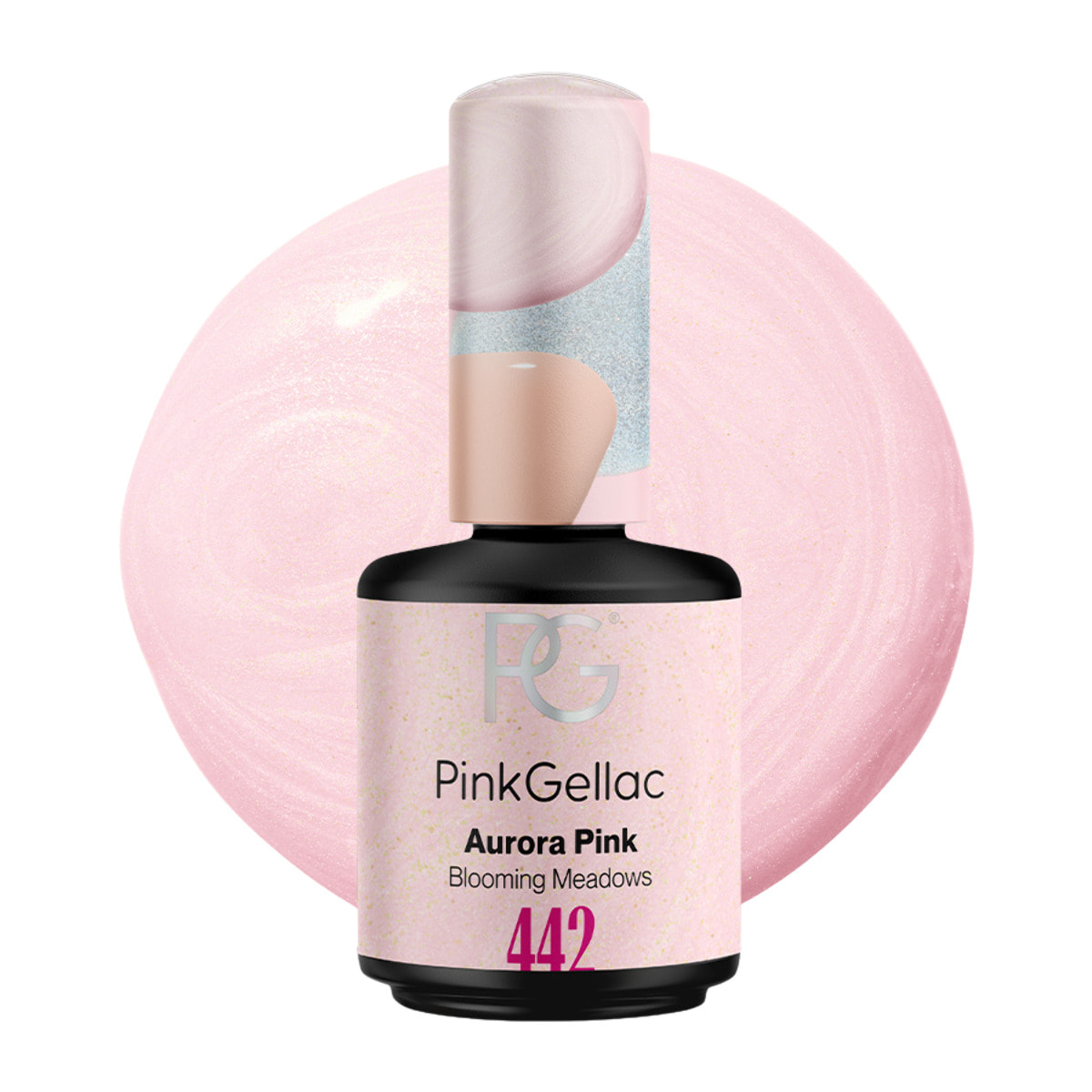 Vernis semi-permanent - 442 Aurora Pink - 15 ml