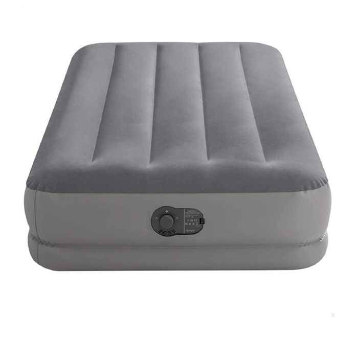 Intex Materasso Gonfiabile Prestige Mid-Rise Singolo, con Pompa USB incorporata, 99x191x30 cm