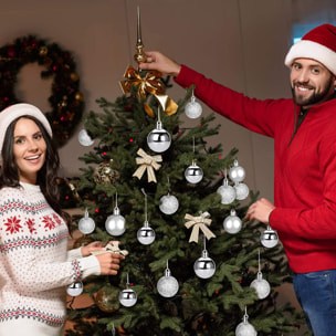 Bola de navidad 30mm x 18 plata.