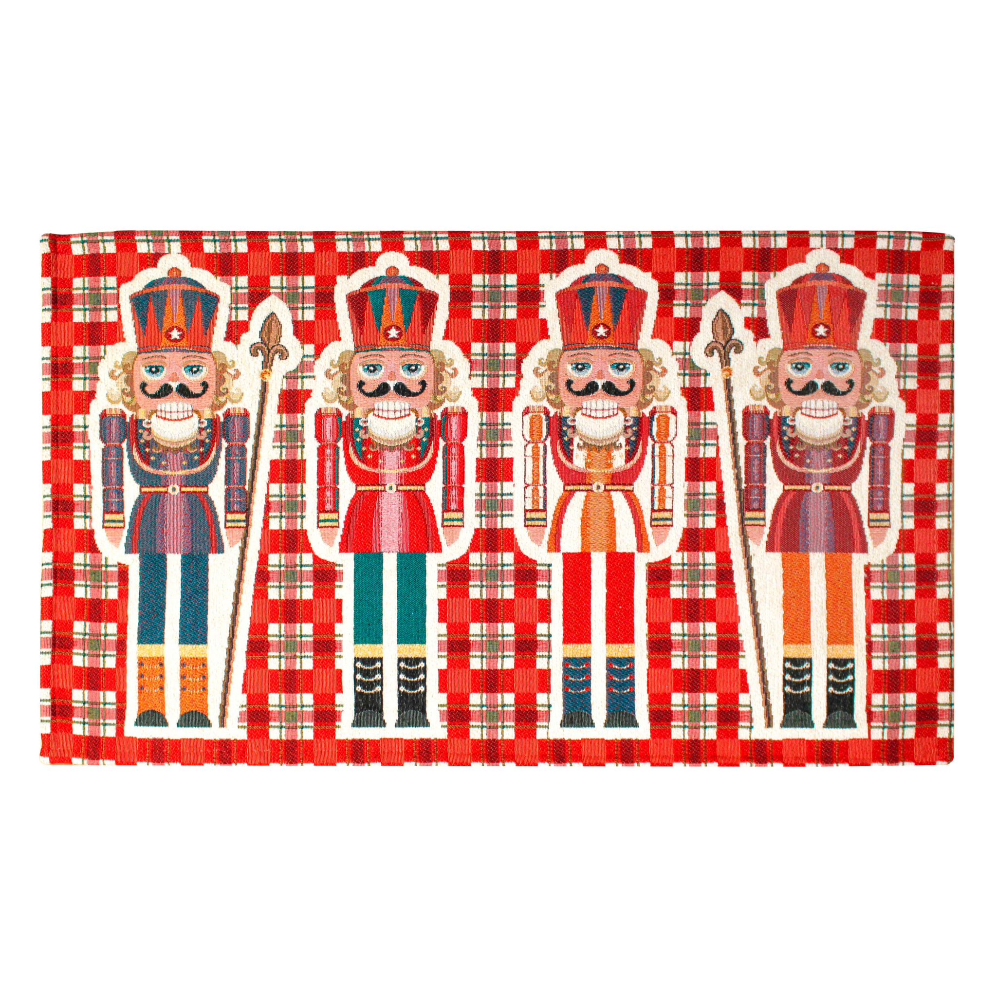 Tappeto Ingresso Arredo Natalizio Schiaccianoci