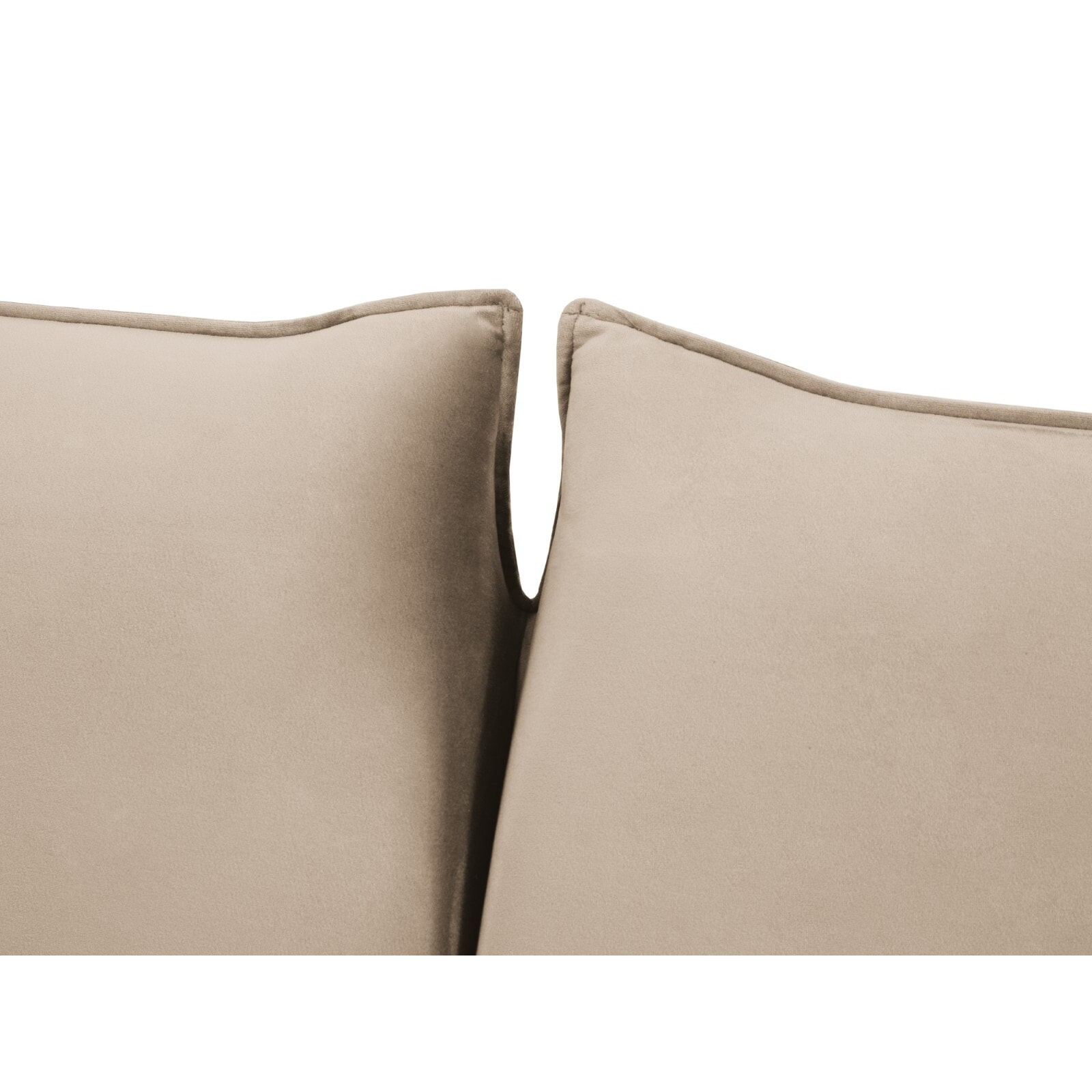 Canapé convertible "Vienna" 2 places en velours beige