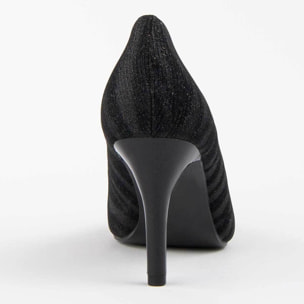 Zapato De Tacón - Negro - Altura: 8 Cm