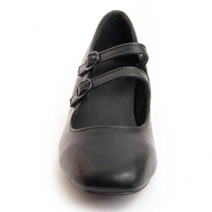 Zapato De Tacón - Negro - Altura: 4 Cm