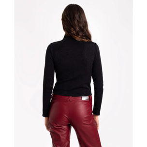 Top de mujer manga larga y cuello alto