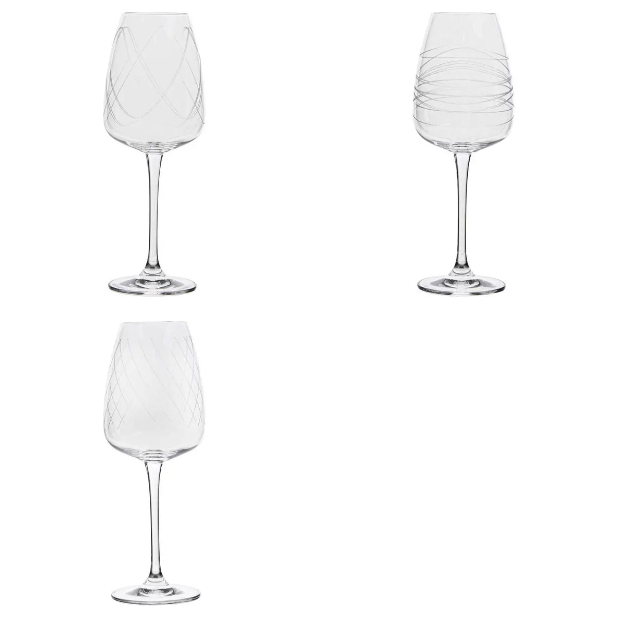 4 verres à vin transparent D8,6xH23,2cm