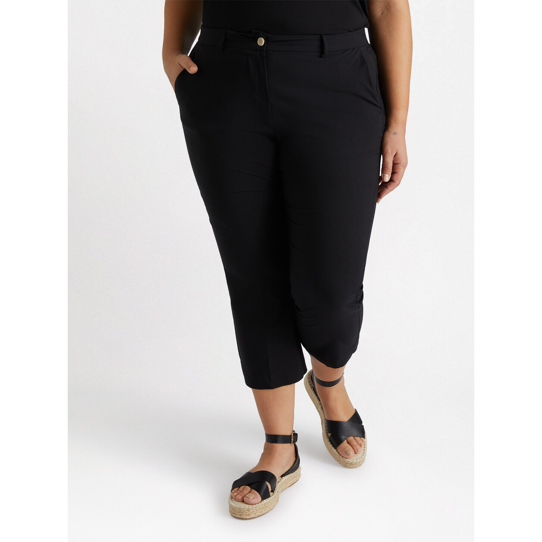 Fiorella Rubino - Pantaloni cropped - Nero