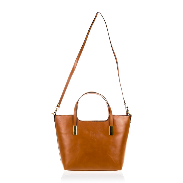 Agostina Bolso tote Donna.Pelle autentica Tamponato