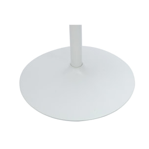 Table à manger design ronde blanche D90 cm CALISTA