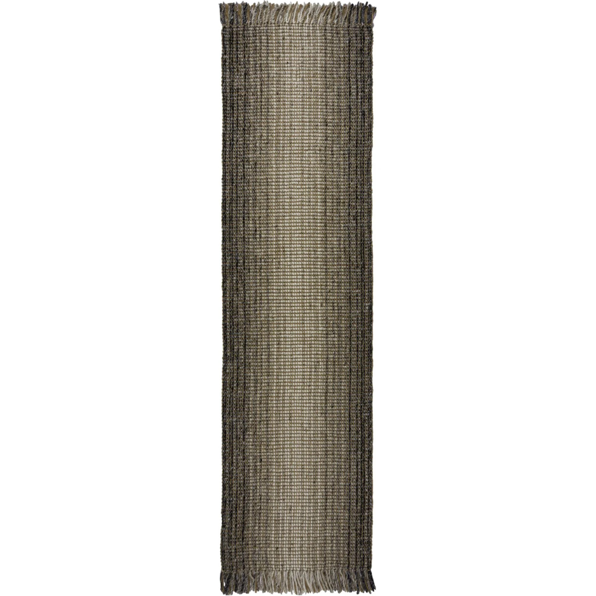 Tapis en jute de couloir OMBRE Gris