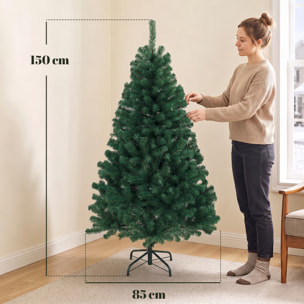 Sapin de Noël artificiel H.150cm 420 branches vert