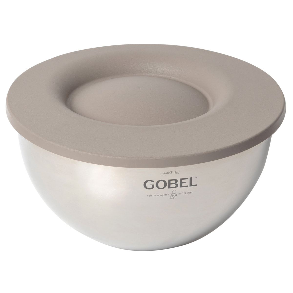 Cul de poule Gobel inox avec couvercle-base Ø 24 cm