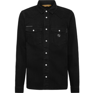 PHILIPP PLEIN Denim Shirt Ls