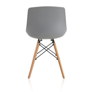 Pack 4 sillas de comedor Fredo Gris