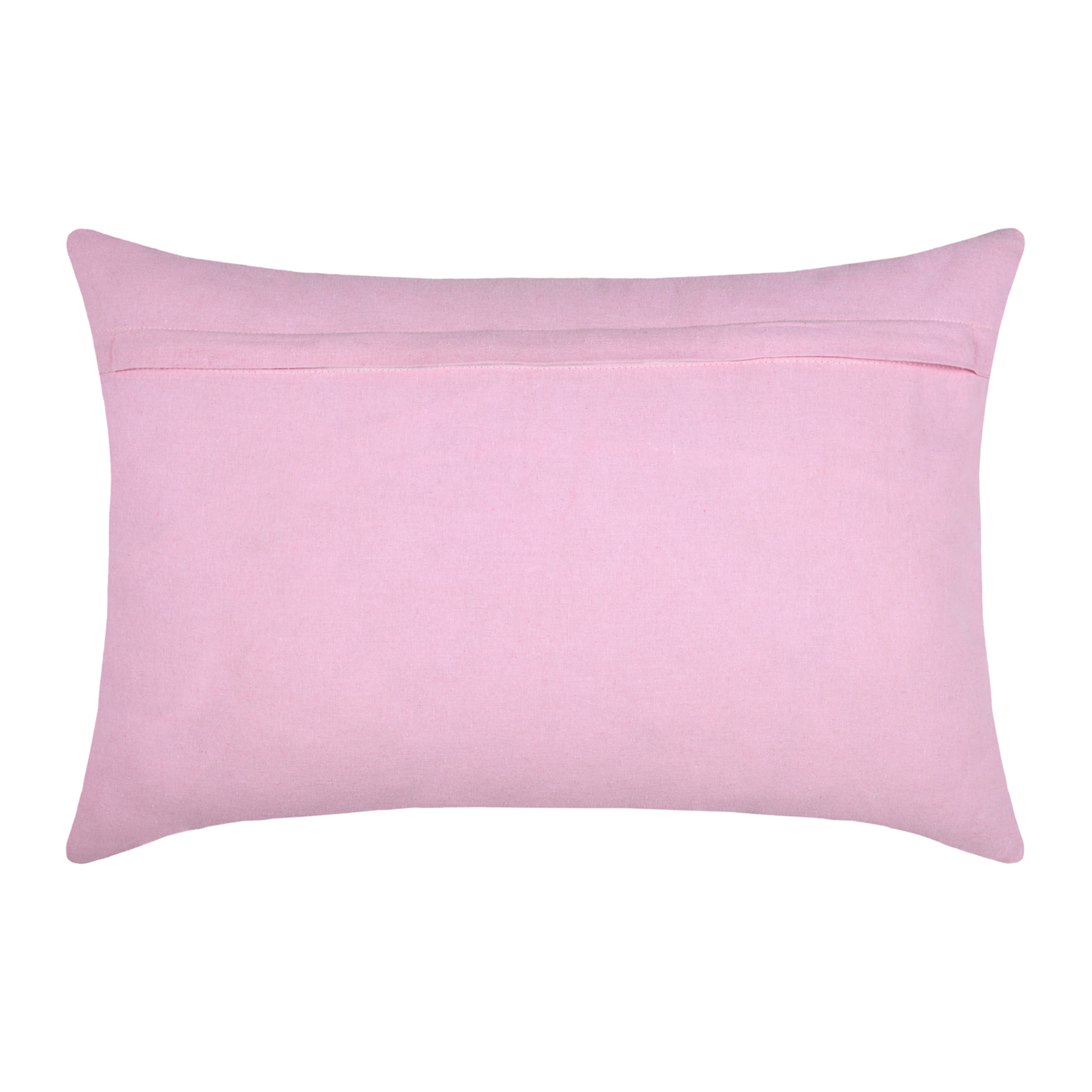 Coussin polycoton AMORE - Rose