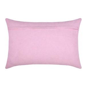 Coussin polycoton AMORE - Rose