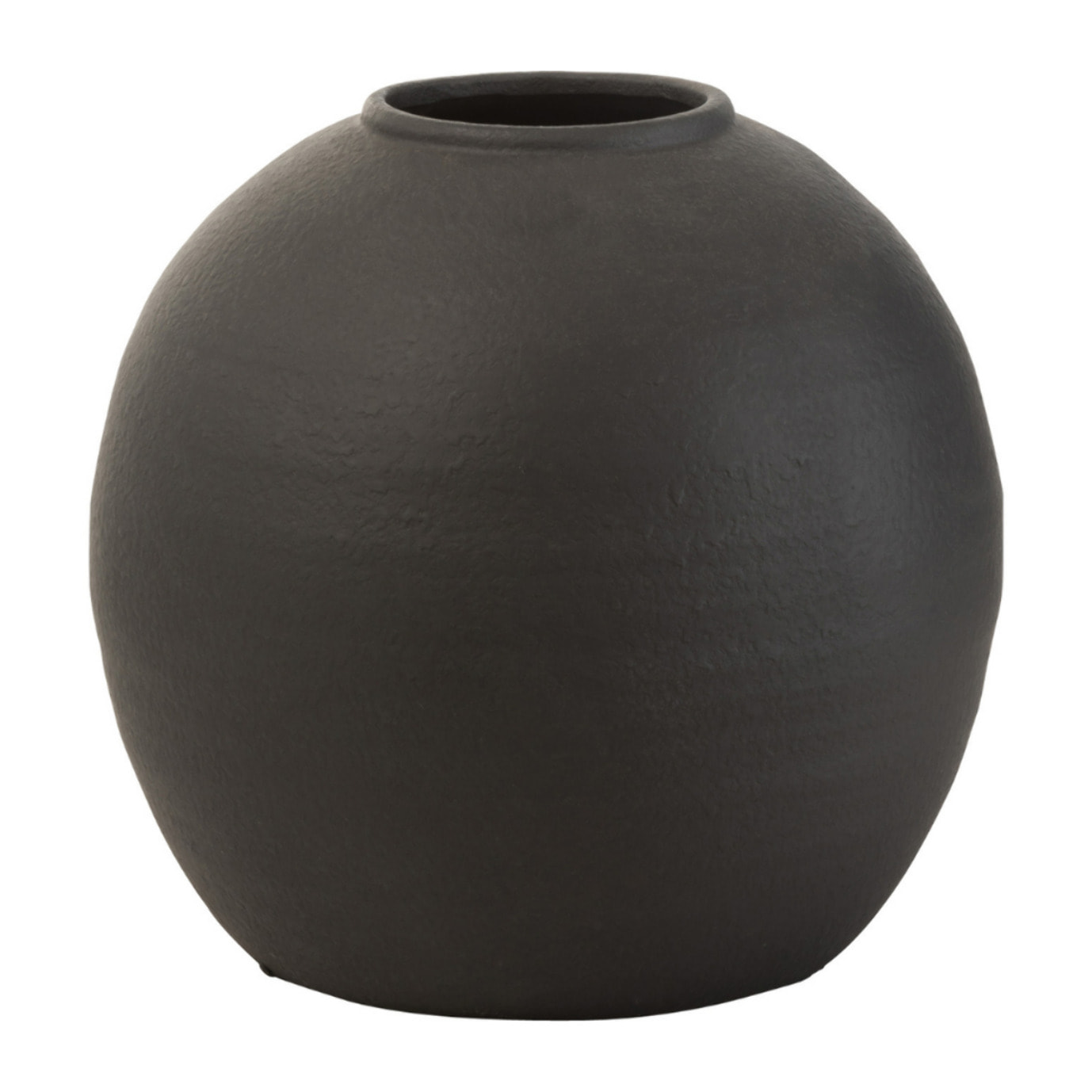 J-Line vase Rond - ciment - noir - Ø 29.5 cm