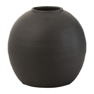 J-Line vase Rond - ciment - noir - Ø 29.5 cm