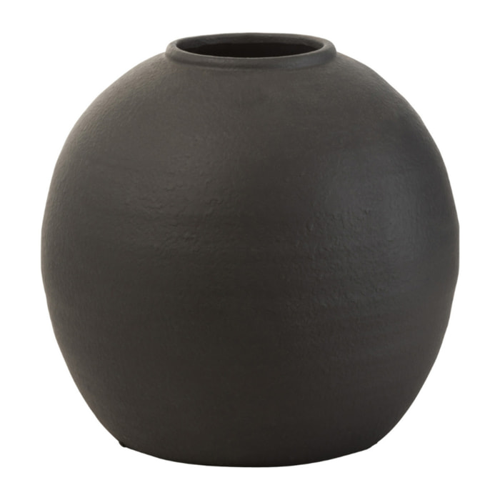 J-Line vase Rond - ciment - noir - Ø 29.5 cm