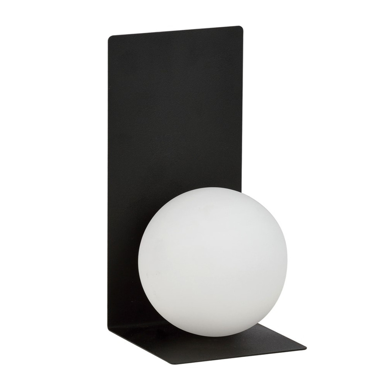 Lampada da parete FORM in acciaio nero e vetro