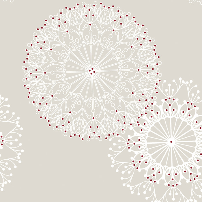 Tissu enduit cleome - Blanc