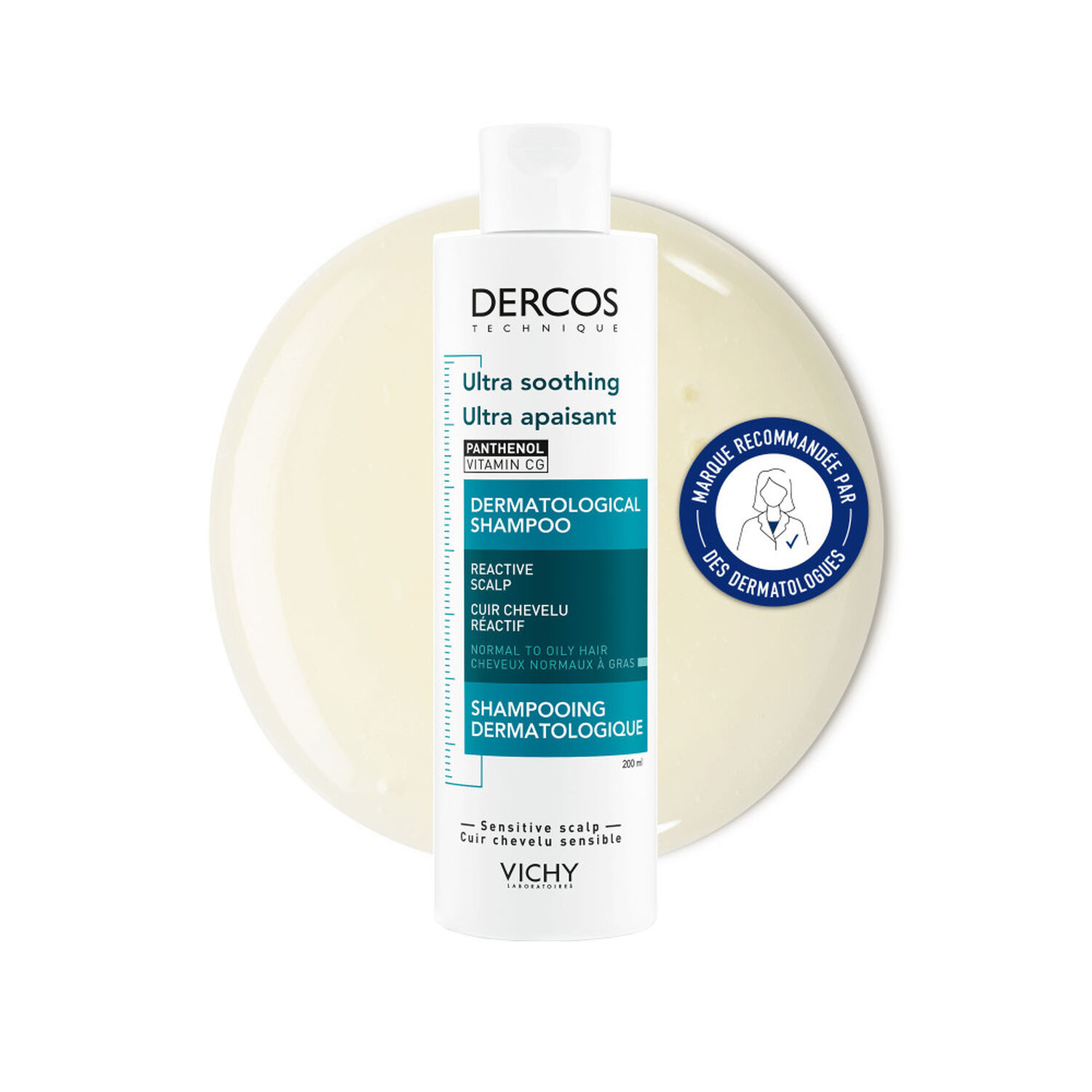 Dercos Technique Shampooing Ultra Apaisant  - Cheveux Gras 200 ml