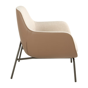 Sillón en polipiel 77x76x84cm