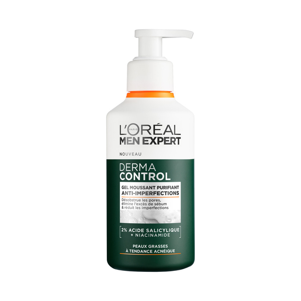 L'Oréal Paris Men Expert Derma Control Gel Moussant Purifiant Anti-Imperfections 260ML