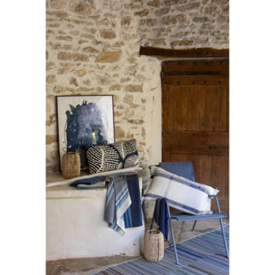 Coussin brodé Flora