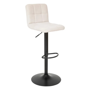 Lot de 2 tabourets de bar "Delek" beige 104x52x45cm