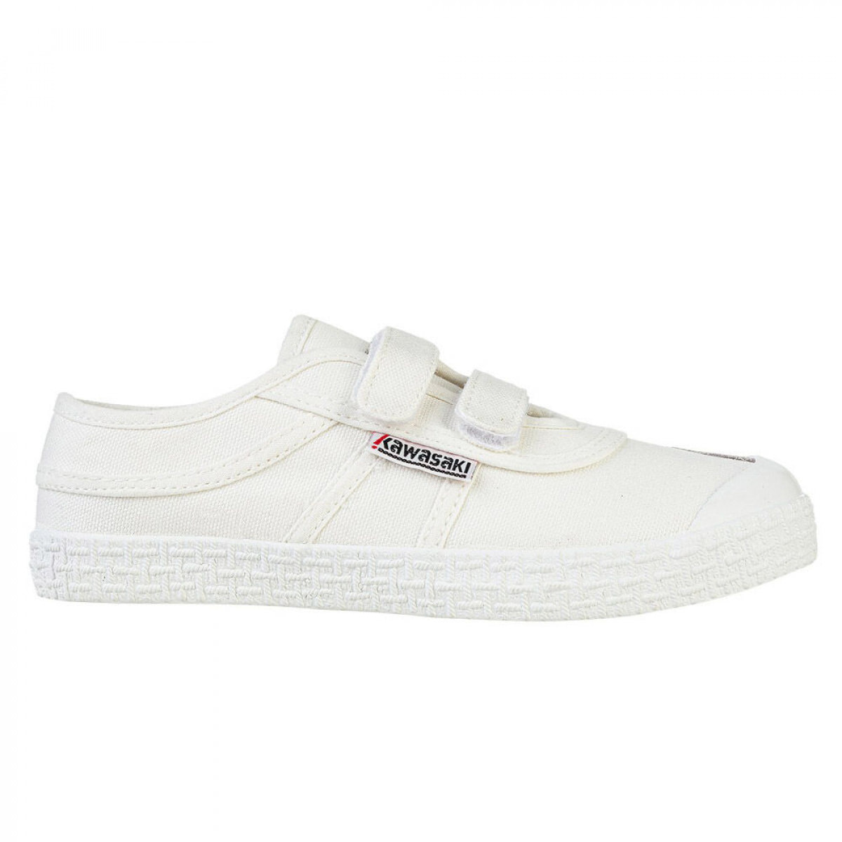 Zapatillas Sneaker para Niño/Niña - KAWASAKI Original Kids Shoe W/velcro K202432 1002S White Solid