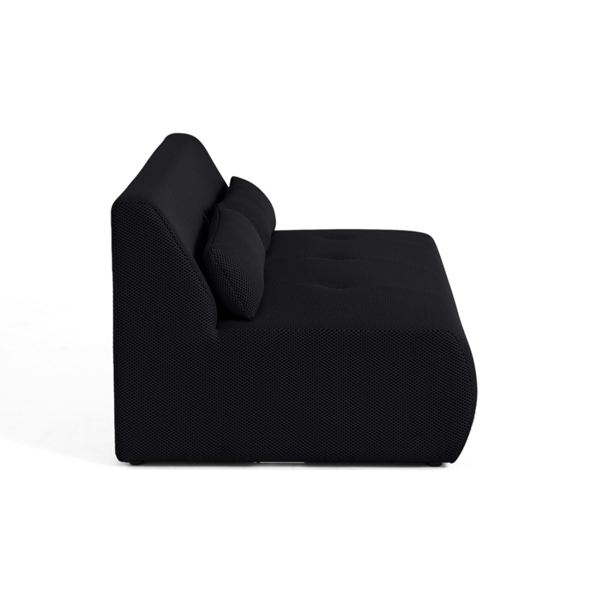Onyx - canapé droit 2 places - en tissu mailles 3D - Noir