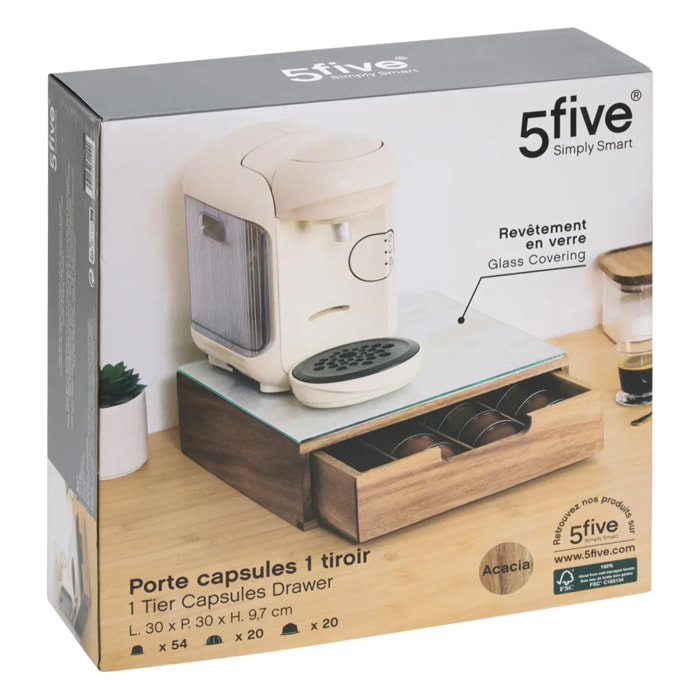 Porte-capsules Acacia 56 capsules