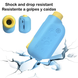 Fotocamera digitale per bambini di foto e video con giochi. Schermo pieghevole da 2,4". 12 mpx e video Full HD.