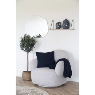 Cuscino Santos in cotone riciclato blu notte 45×45 cm