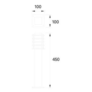 Forlight Baliza Ip55 Siljan E27 20W Marrón 1500Lm