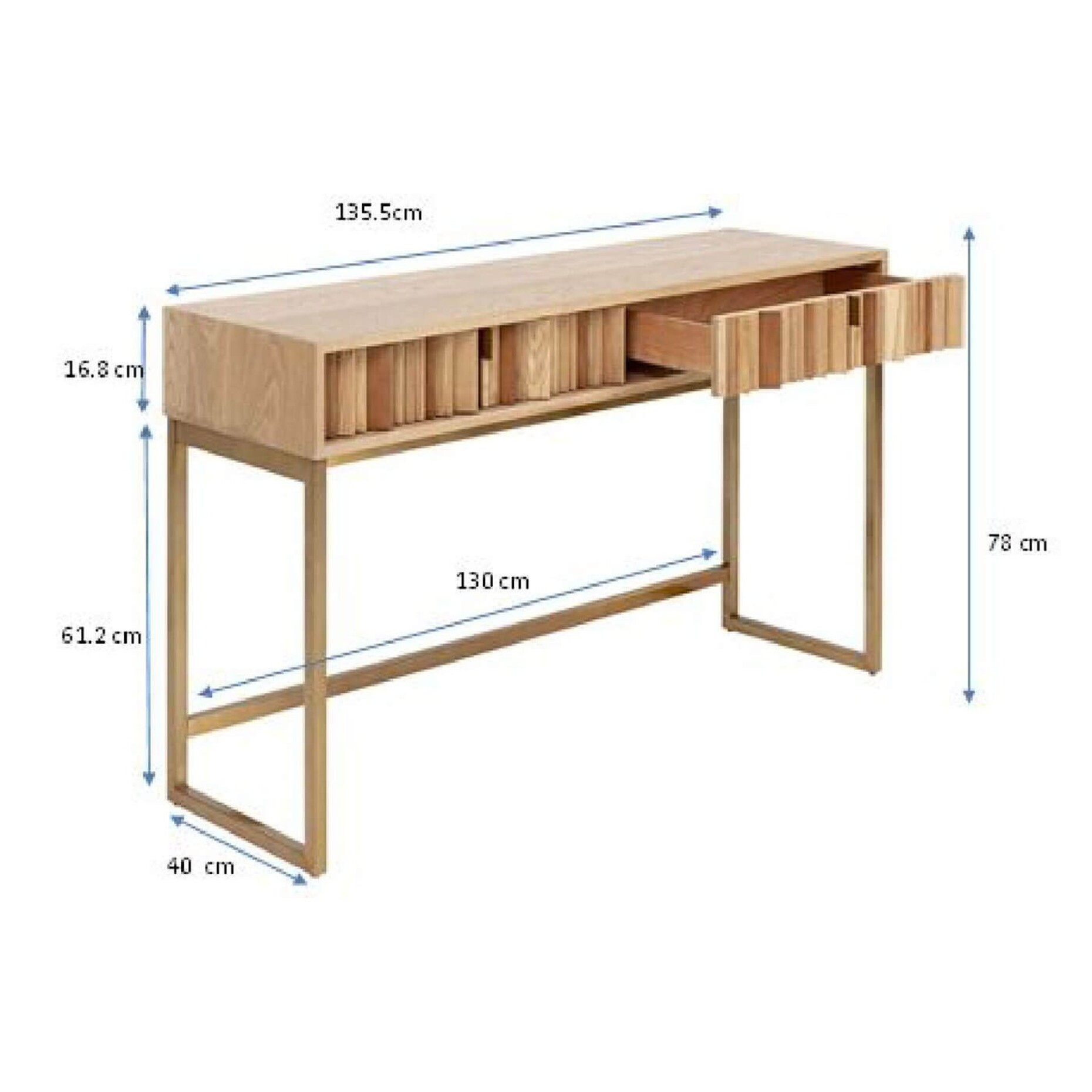 Console Concertina Nature 136x40cm Kare Design