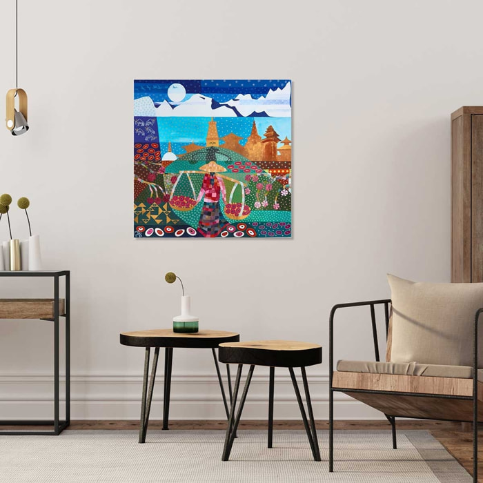 Tableau voyage au népal Toile imprimée