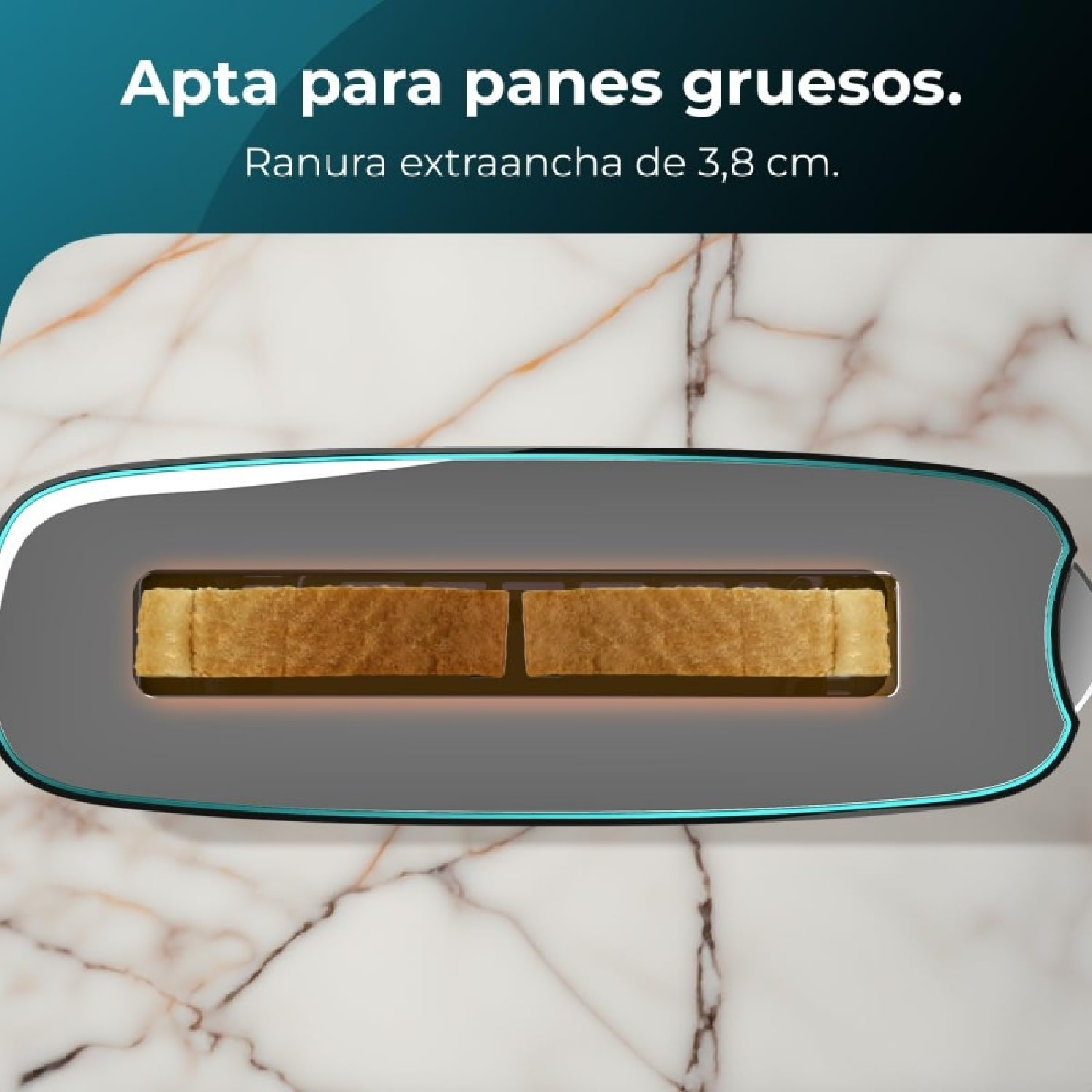 Cecotec Tostador Toast&Taste Extra B 1000W de Potencia Doble ranura larga para 2