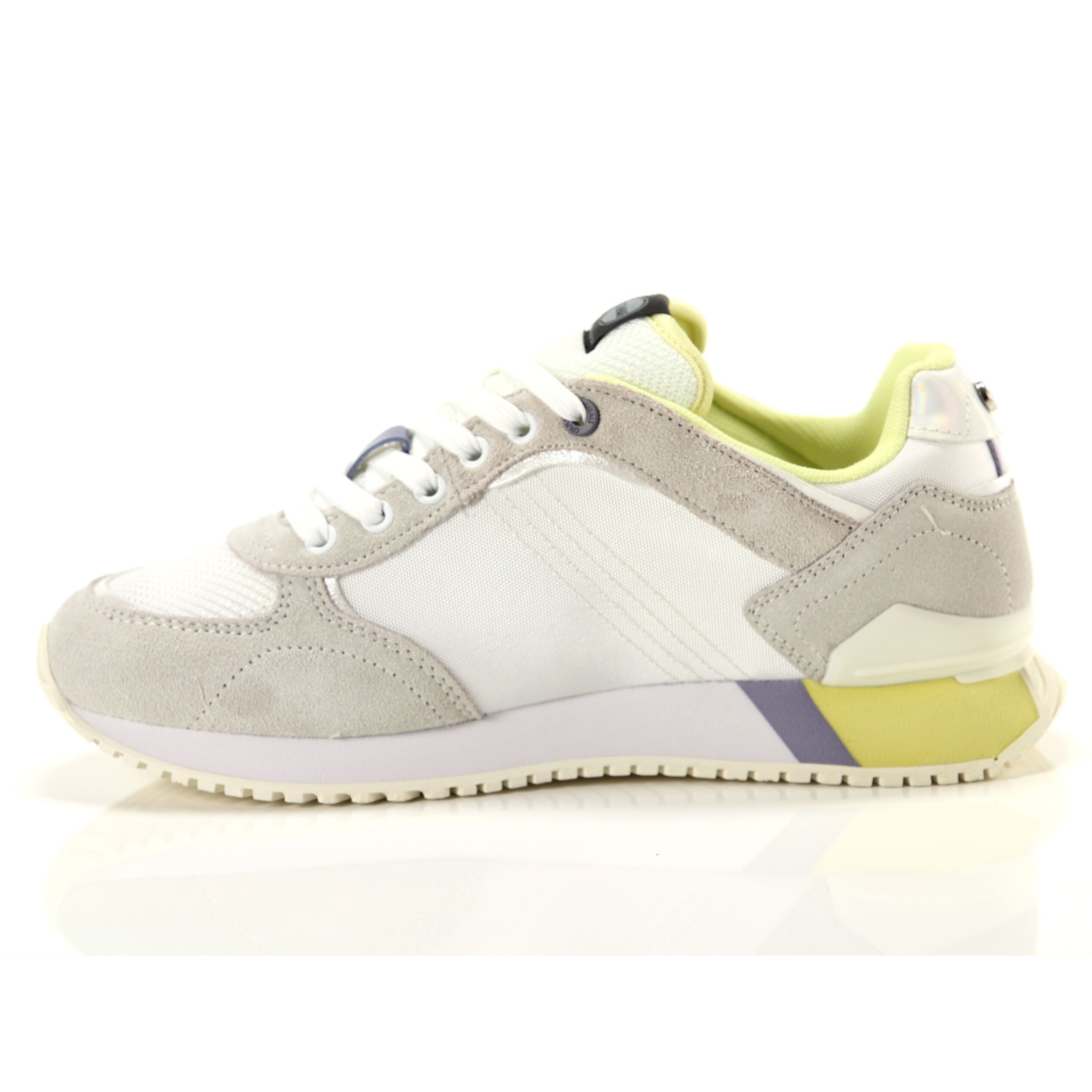 Sneakers Colmar Travis Plus Fit 089 White Yellow Purple Bianco