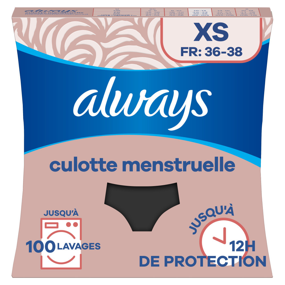 2 Culottes Menstruelles Lavables Taille 36-38